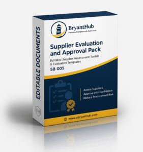 supplier eval. pack