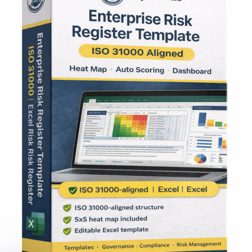 ISO 31000 Enterprise Risk Register Template | New Excel Risk Register with Heat Map & Dashboard