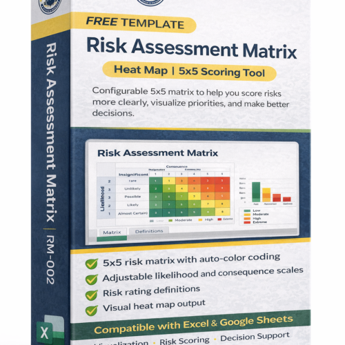 Risk Assessment Matrix with Heat Map (FREE) | 5x5 Scoring Tool