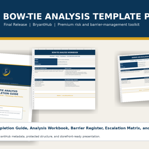Bow-Tie Analysis Template Pack | Risk Diagrams & Barrier Mapping