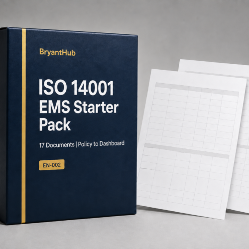 ISO 14001:2015 EMS Starter Pack | 15+ Environmental Documents