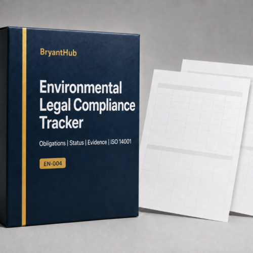 Environmental Legal Compliance Tracker | Legislation Register